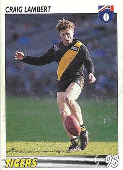 1993 Select AFL #41 Craig Lambert Front